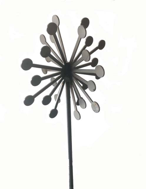 3D ALLIUM PLANT PIN (2 PARTS) - Ready to Rust